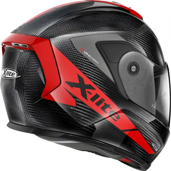 Casco integrale X-LITE X-903 ULTRA CARBON GRAND TOUR N-COM Nero Carbon Rosso