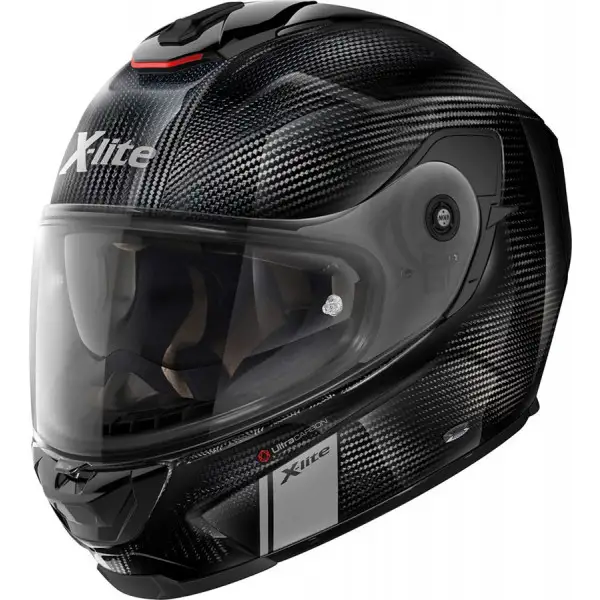 Casco integrale X-Lite X-903 Ultra Carbon MODERN CLASS N-COM in fibra Nero Carbon con chiusura Doppia D