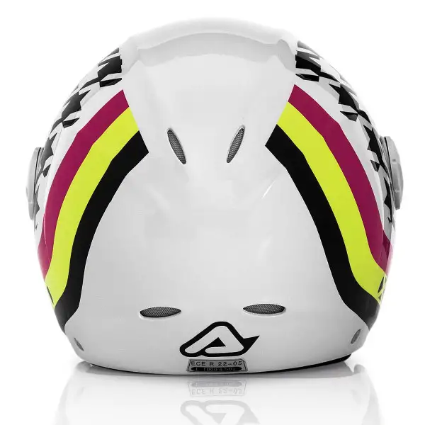 Casco jet Acerbis X-Jet On Bike Bianco Nero