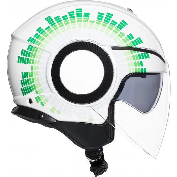 Casco jet AGV ORBYT MULTI GINZA bianco italia