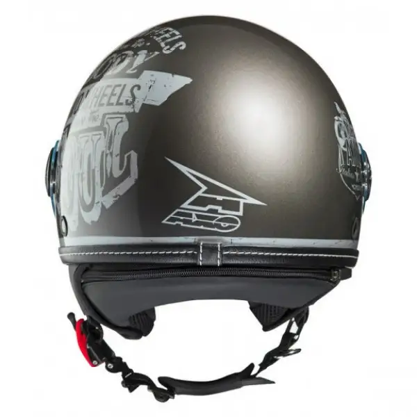 Casco jet Axo Subway Top Grigio