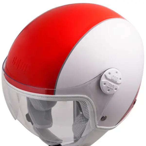 Casco jet bambino  CGM 2052L Orlando Rosso Bianco