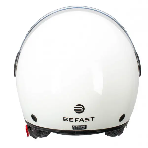 Casco jet Befast Rapid Connect III Bianco con interfono integrato