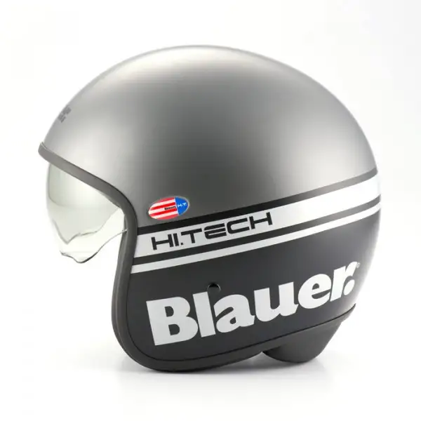 Casco jet Blauer Pilot 1.1 grigio opaco