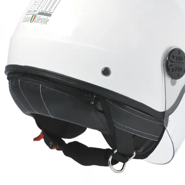 Casco jet CGM 101A Nevada Bianco Metal