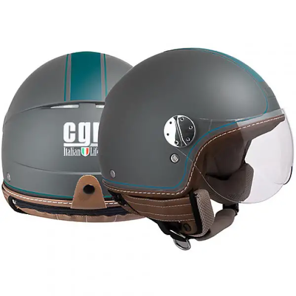 Casco Jet CGM 109V SANTA MONICA Titanium gommato