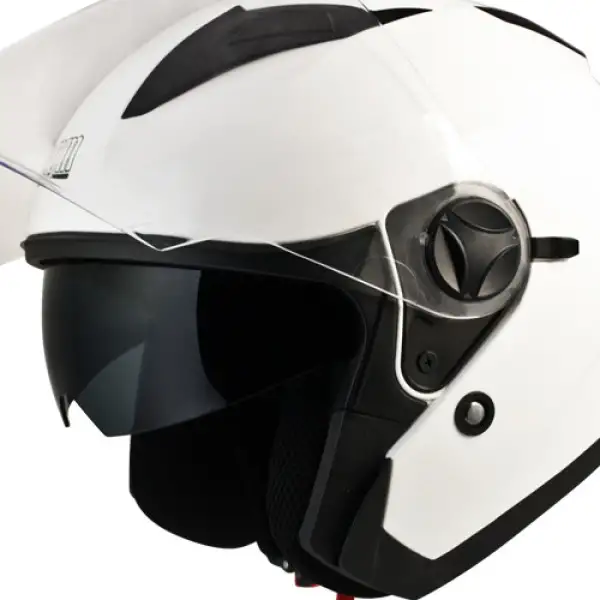 Casco jet CGM 130A Oslo Bianco metal