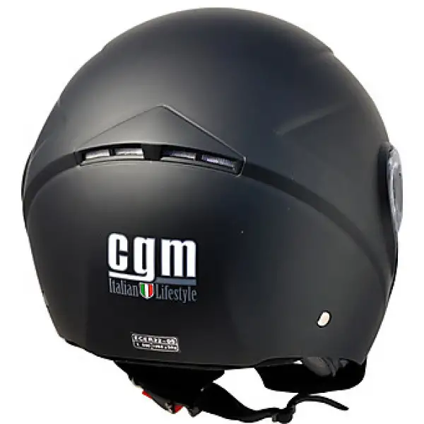 Casco jet CGM 131A Caribe Nero Gommato