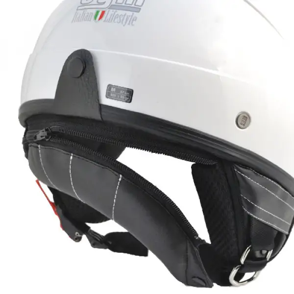 Casco jet CGM Malindi 104A Bianco Metal