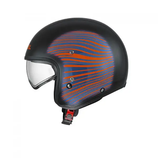 Casco jet Diesel by Agv Hi-Jack Multi HJ1 nero rosso blu