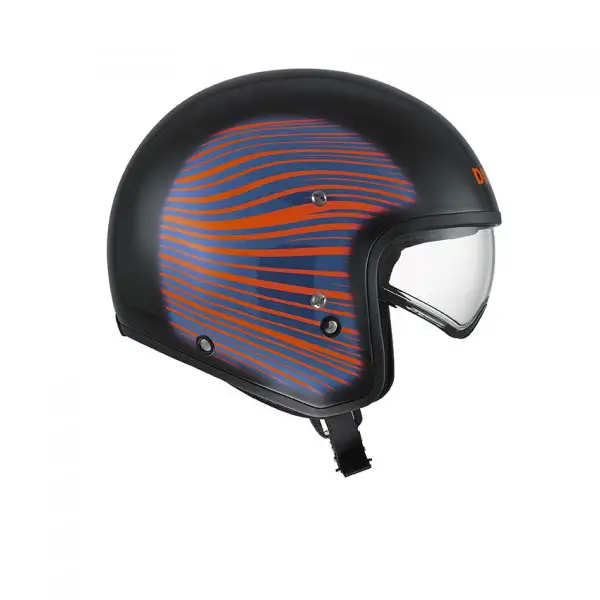 Casco jet Diesel by Agv Hi-Jack Multi HJ1 nero rosso blu