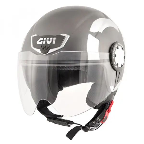 Casco jet Givi 10.4 Stark Titanio Opaco