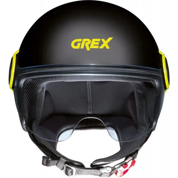 Casco jet Grex G3.1 E COUPLÉ Nero Opaco Giallo