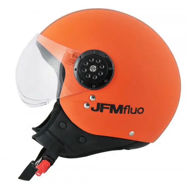 Casco jet JFM 400 Fashion Arancio Fluo