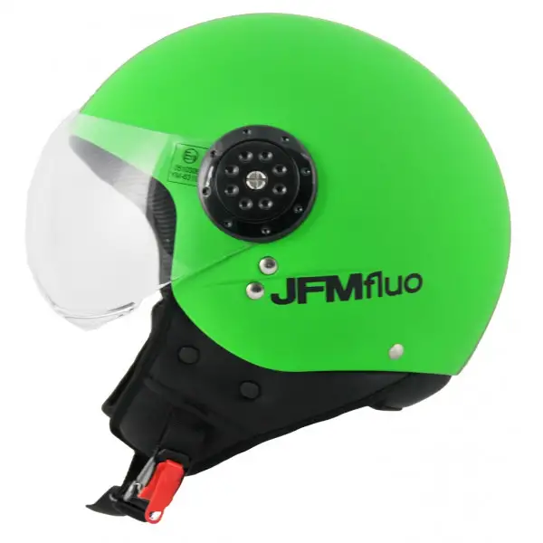 Casco jet JFM 400 Fashion Verde Fluo