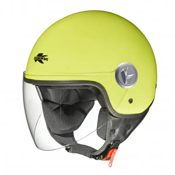 Casco jet Kappa KV20 Rio L giallo lucido