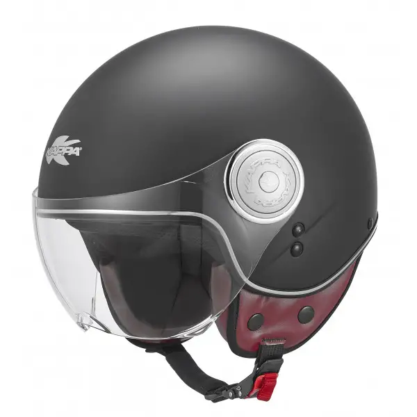 Casco jet Kappa KV8 Basic nero opaco