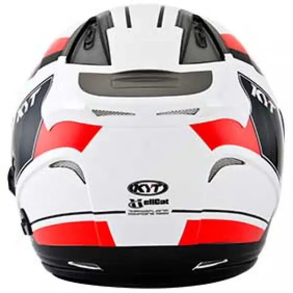 Casco jet Kyt by Suomy Hellcat Gx-S biacno rosso fluo