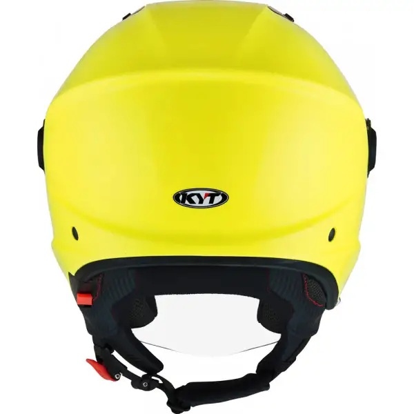 Casco jet Kyt D-CITY Plain Giallo Fluo