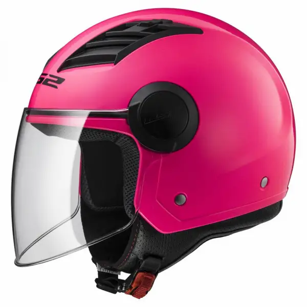 Casco jet LS2 OF562 Airflow L Rosa