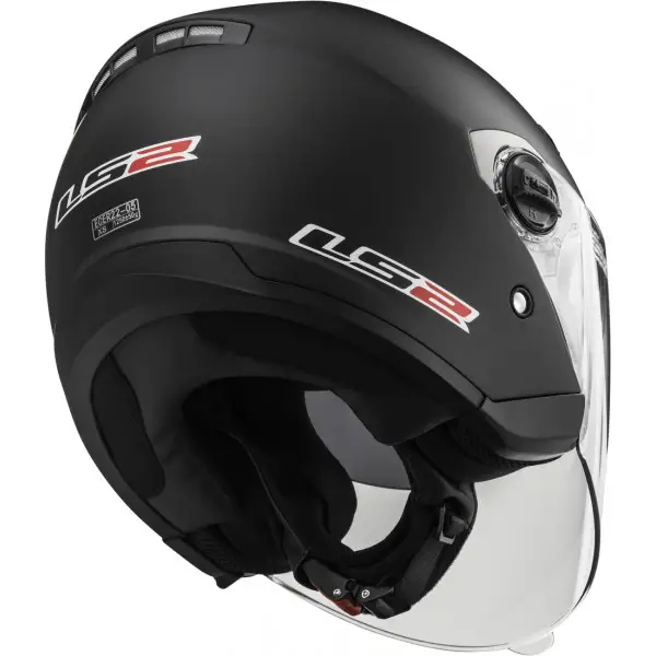 Casco jet LS2 OF569 Track Nero Opaco