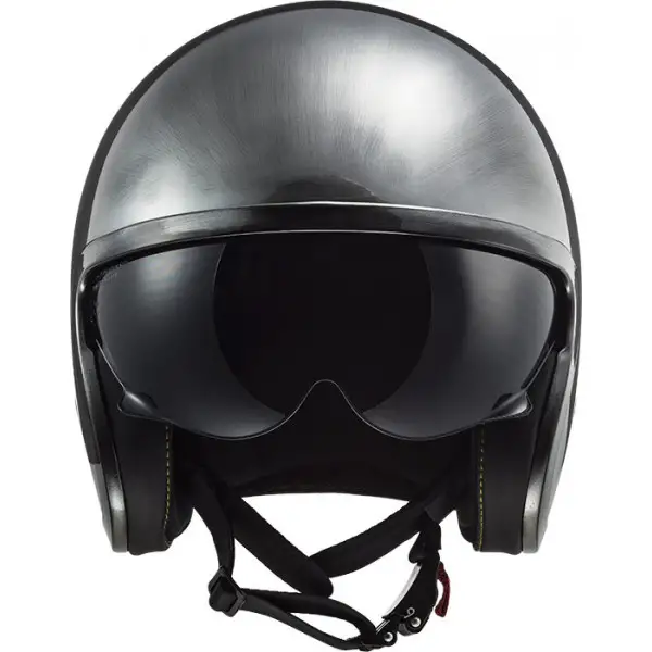 Casco Jet LS2 OF599 SPITFIRE Jeans Titanio