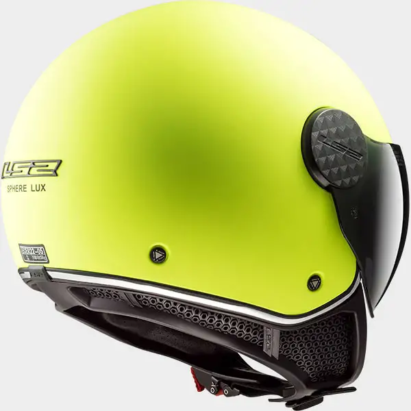 Casco jet LS2 SPHERE LUX Solid H-V Giallo Opaco