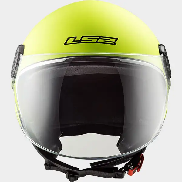 Casco jet LS2 SPHERE LUX Solid H-V Giallo Opaco