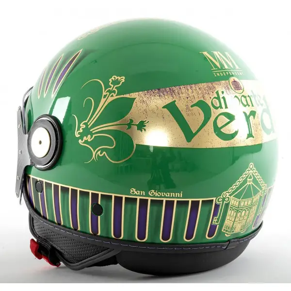 Casco jet MM Independent Calcio Storico Verde