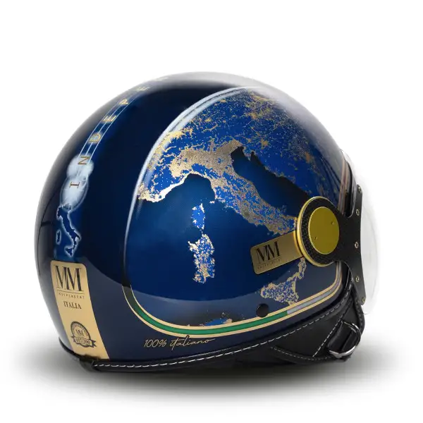 casco jet MM Independent Italia Blu Galassia