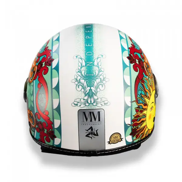 Casco jet MM Independent Sicilia Magnolia Verde LIMITED EDITION