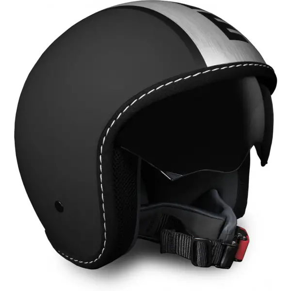 Casco jet Momo Design Blade nero opaco satinato