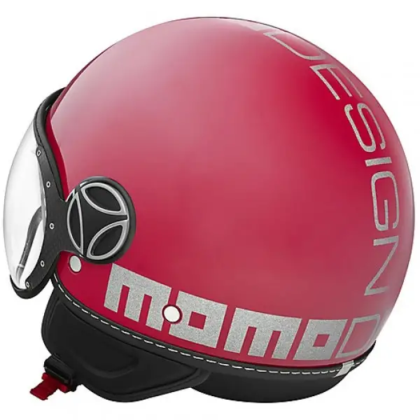 Casco jet Momo Design Fighter EVO Rosa Magenta Glitter