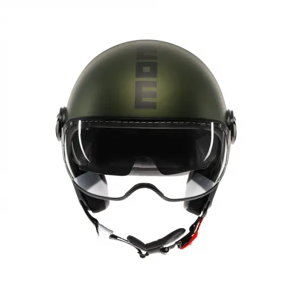Casco jet Momodesign FGTR EVO MOMODESIGN E2206 MONO Verde opaco Nero