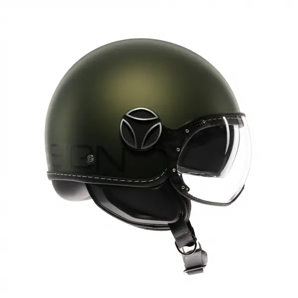 Casco jet Momodesign FGTR EVO MOMODESIGN E2206 MONO Verde opaco Nero