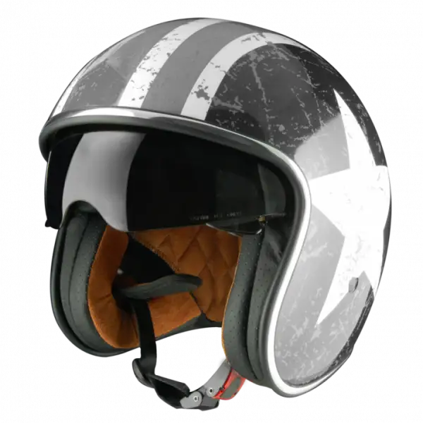 Casco jet Origine Sprint Rebel Star grigio opaco