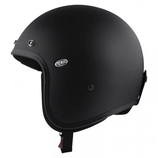 Casco jet Premier CLASSIC U9BM in fibra Nero Opaco