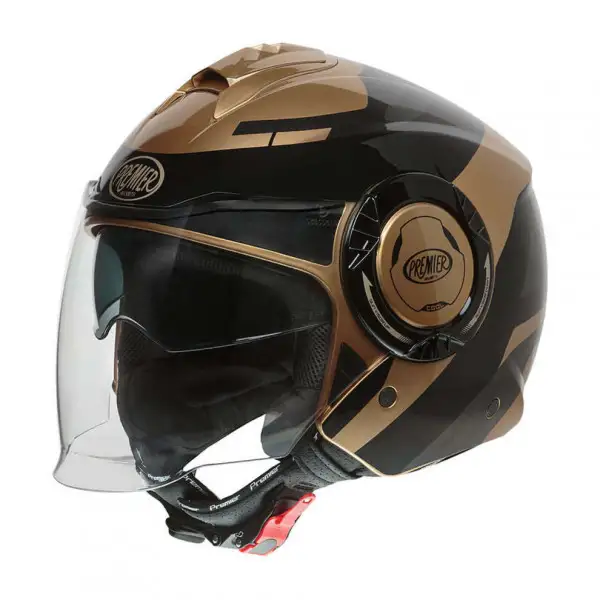 Casco jet Premier COOL OPT19 Nero Oro