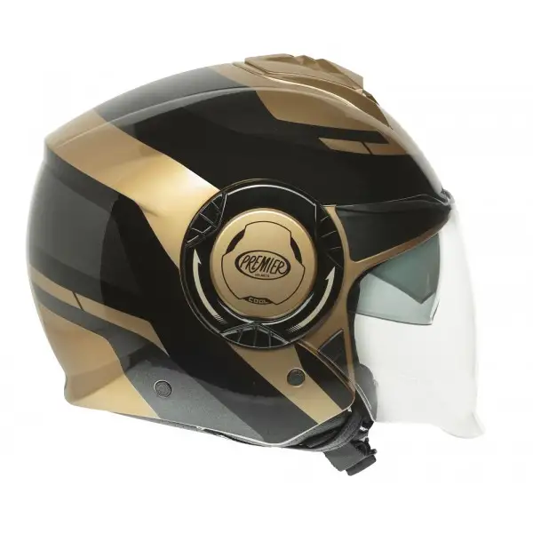 Casco jet Premier COOL OPT19 Nero Oro