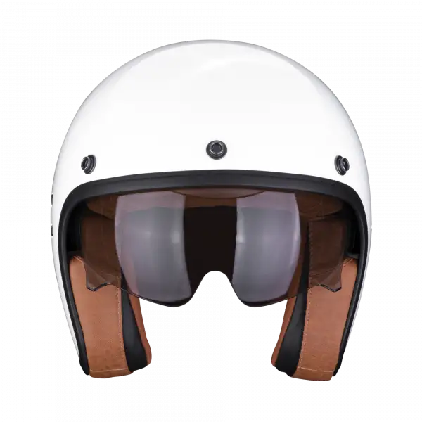 Casco jet Scorpion BELFAST EVO LUXE in fibra Bianco