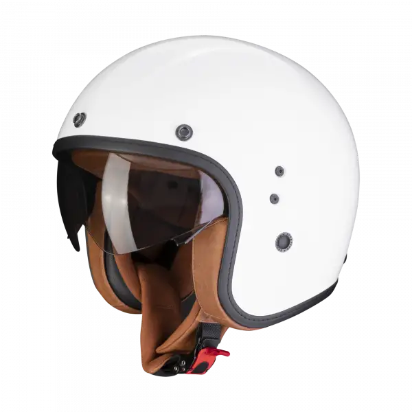 Casco jet Scorpion BELFAST EVO LUXE in fibra Bianco