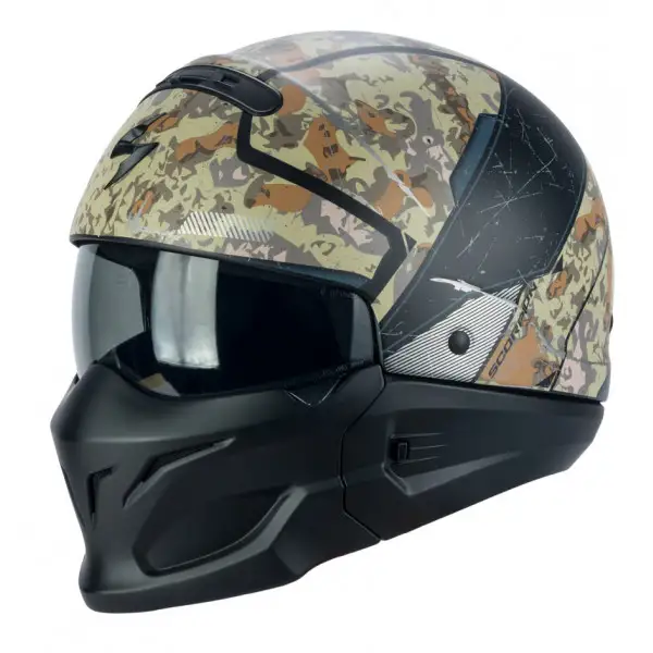 Casco jet Scorpion EXO COMBAT OPEX Sabbia Grigio