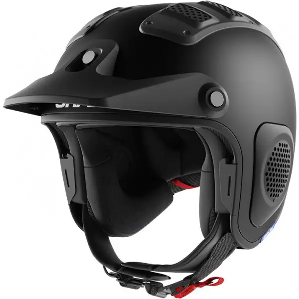 Casco jet Shark ATV-DRAK Mat off-road in fibra Nero Opaco