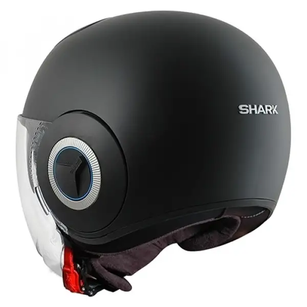 Casco jet Shark Nano Blank doppia visiera Nero Opaco