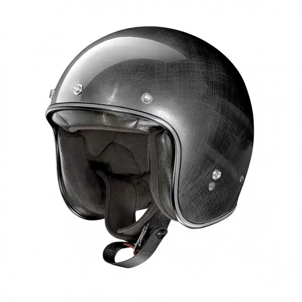 Casco jet X-Lite X-201 FRESNO in fibra Cromo Scratched