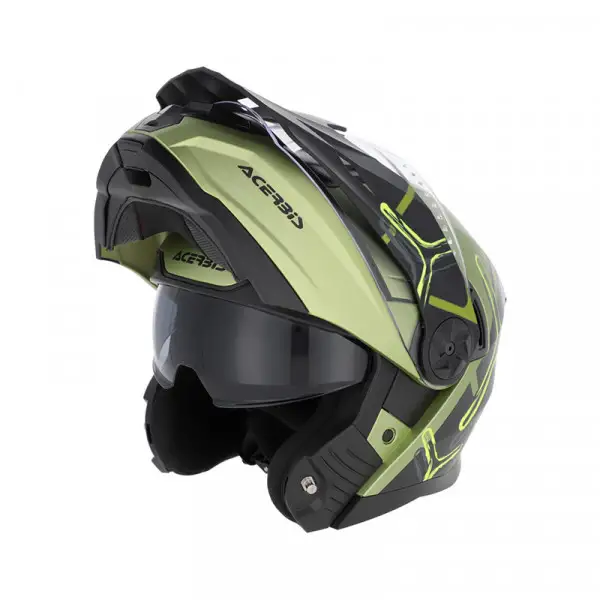 Casco Modulare Acerbis Rider Verde Nero