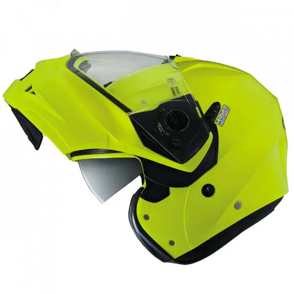 Casco modulare Caberg Duke II Hivizion giallo fluo