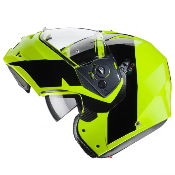 Casco modulare Caberg Duke II Impact giallo fluo nero