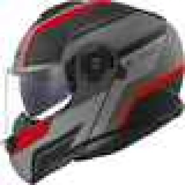 Casco Modulare Convertibile LS2 FF908 Strobe II Monza Nero Grigio Rosso
