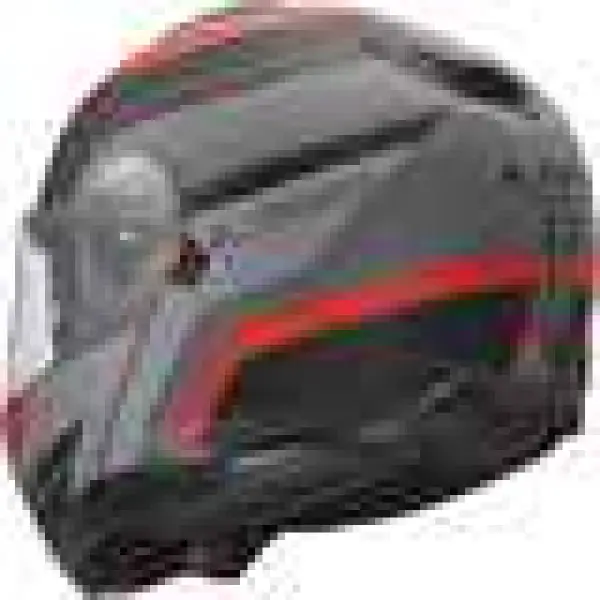 Casco Modulare Convertibile LS2 FF908 Strobe II Monza Nero Grigio Rosso